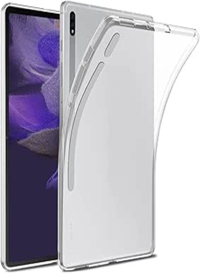 Zuslab Transparent Case Compatible with Samsung Galaxy Tab S8 / S7 11'' 2022, Anti-Scratch Soft TPU Slim Fit Tablet Back Flexible Thin Rubber Silicone Protective Cover, Clear